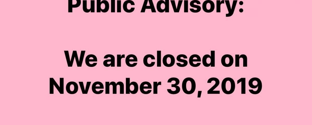 Public Advisory
