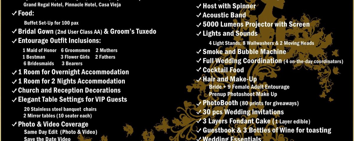 2020 Wedding Packages