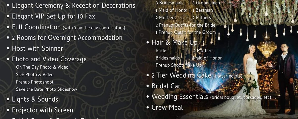All In Intimate Wedding Packages