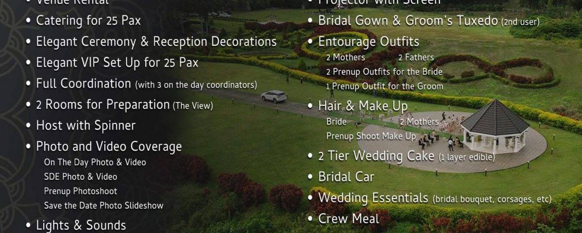 The View Wedding Packages