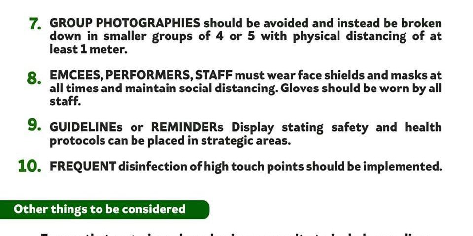 Please be guided.