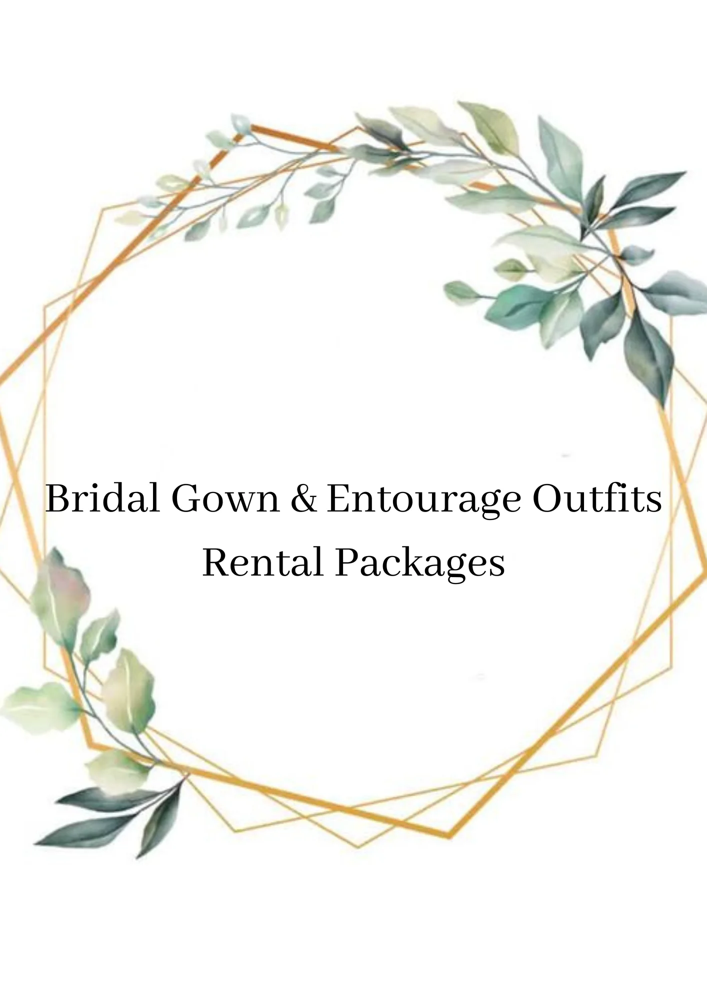 Bridal Gown & Entourage Outfits Rental Packages